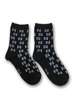 Load image into Gallery viewer, Socs - Logo Socks 2-PK - Black &amp; White
